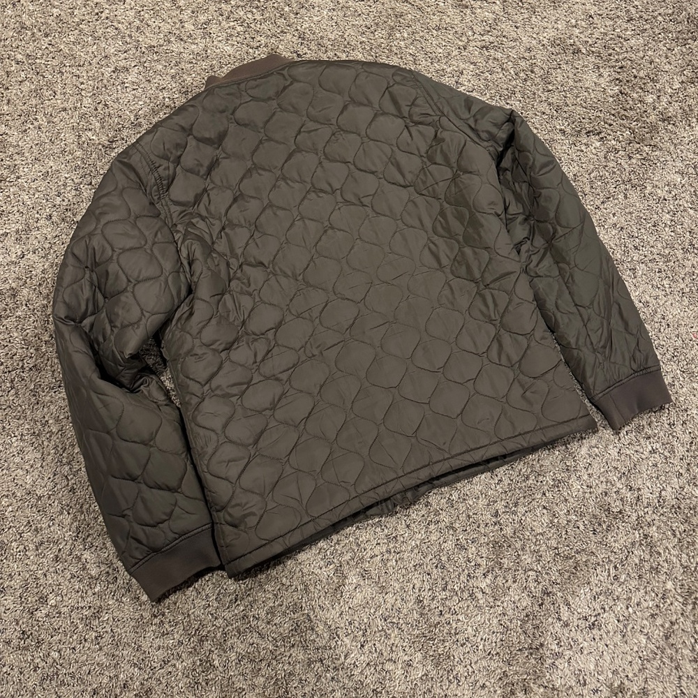 Vintage Abercrombie & Fitch SHERPA QUILTED BOMBER XL - Picture 3 of 9